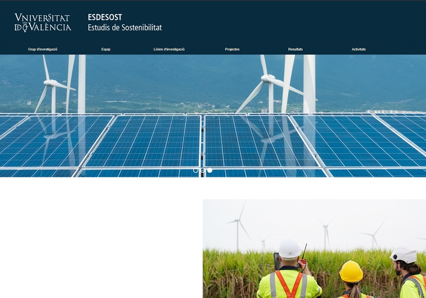 Cover of the new website